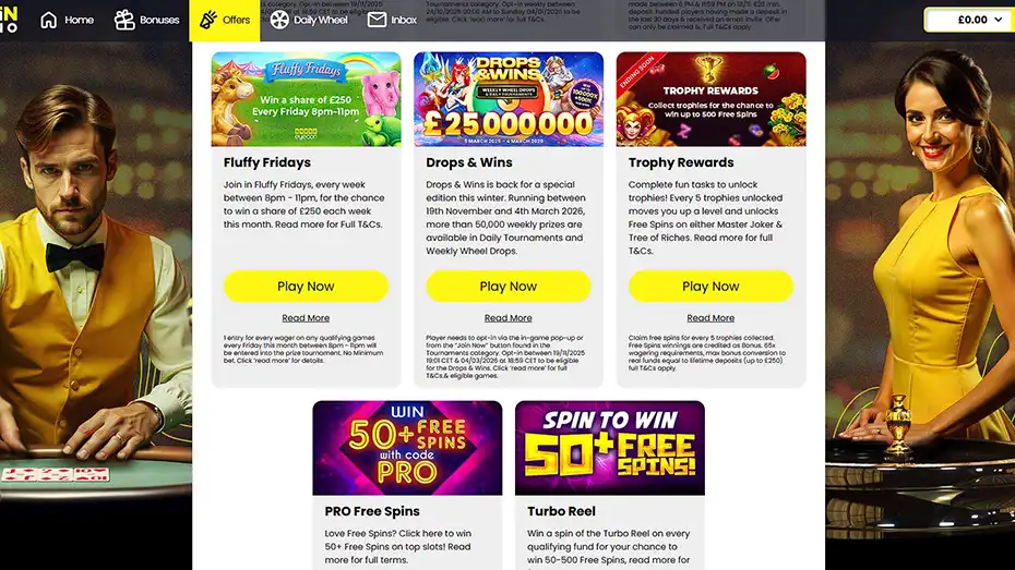 Justin Casino Bonuses All