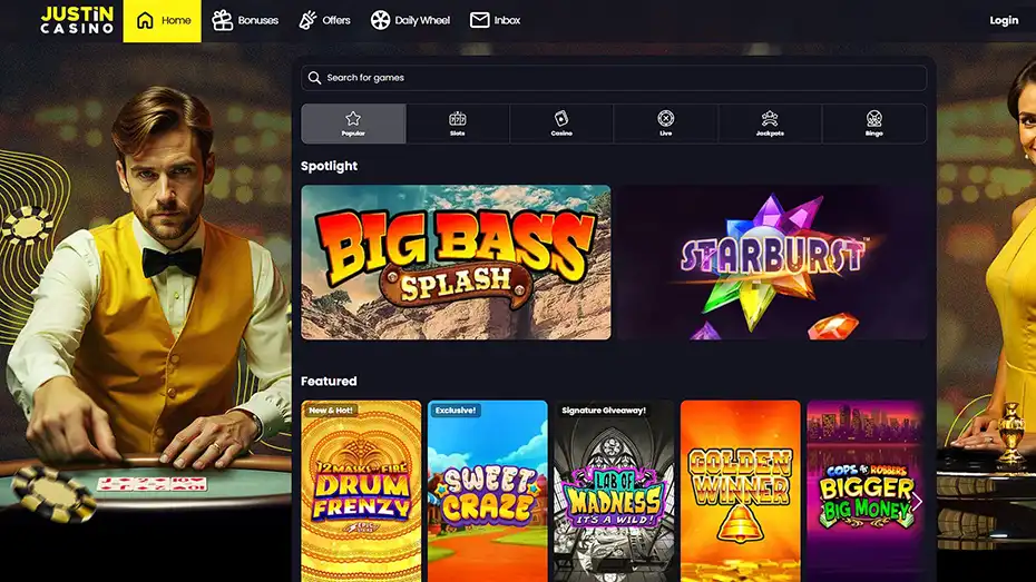 Justin Casino Online